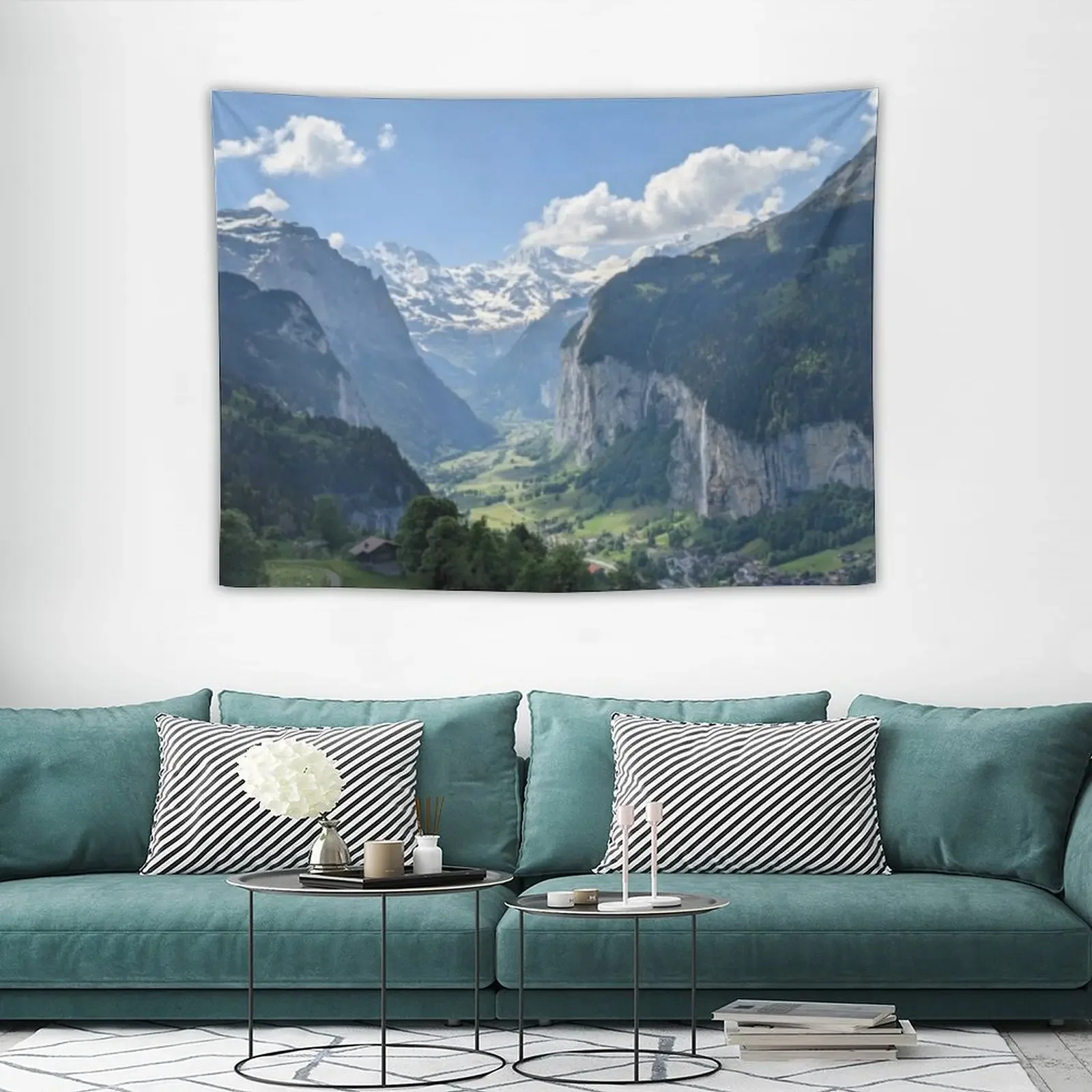 Гобелен Swiss Alps mountain pass украшение для дома настенный гобелен