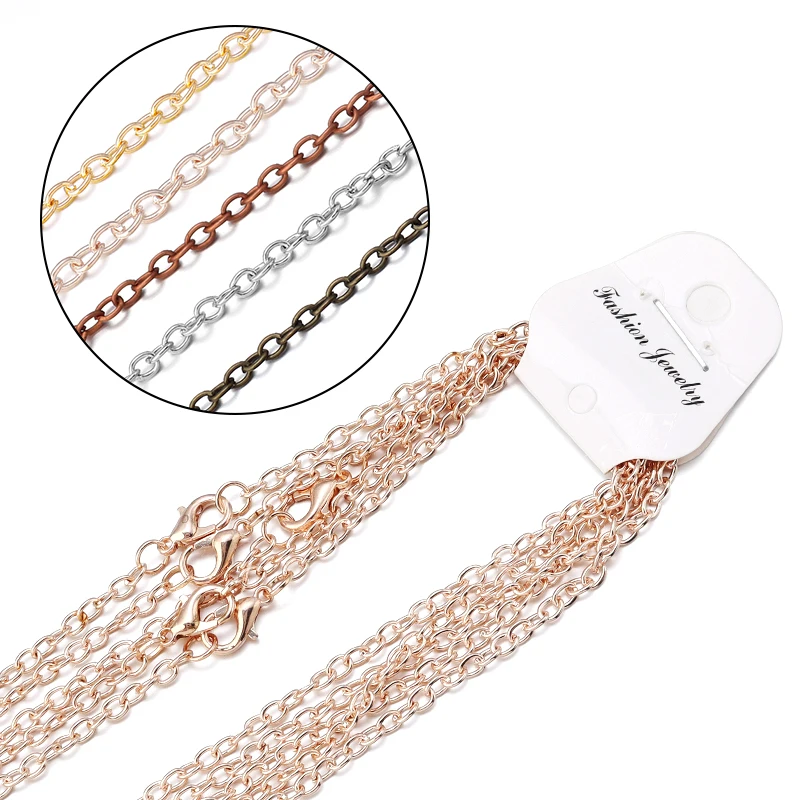 6 шт./партия цепочка из металла под античную бронзу 45 см