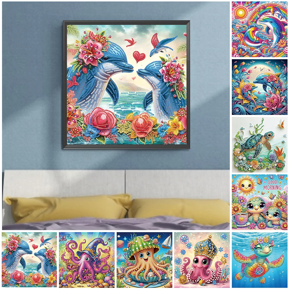 5D DIY Частичная дрель специальной формы Алмазная картина Украшение морского