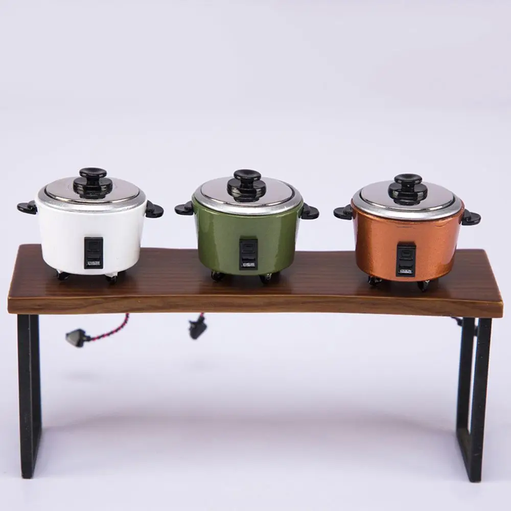 

Scene Model Playing House Miniature Rice Cooker Cookware Toys Mini Electrical Appliances Dollhouse Kitchenware