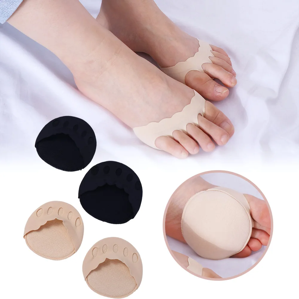 

1 Pair Five Toes Forefoot Pads for Women High Heels Half Insoles Invisible Foot Pain Care Absorbs Shock Socks Toe Pad Inserts