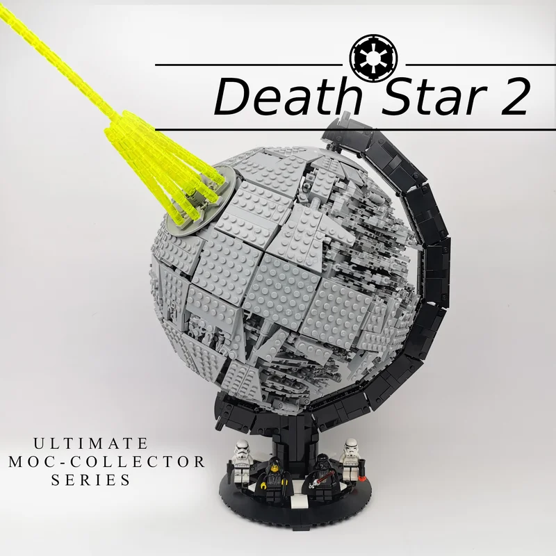 

MOC-102220 Death Star 2 Globe Building Block Model Spliced Toy Puzzle Kids Gift