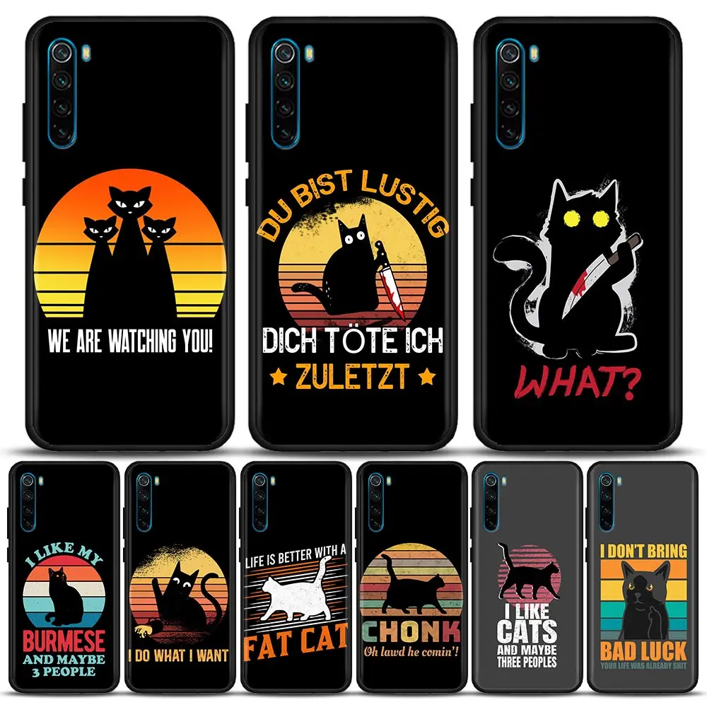 

Funny Cute Cat What Anime Cartoon Comic Phone Case For Redmi K50 K40 K40S Gaming 10C 10 9T 9C 9A 9 8A 8 7A 7 6A Pro Plus Xiaomi