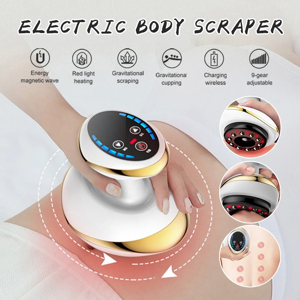

Electric Cupping Scraping Massager Cellulite Massager Weight Loss Body Slimming Guasha Tool Fat Burner Electric Scraping Device
