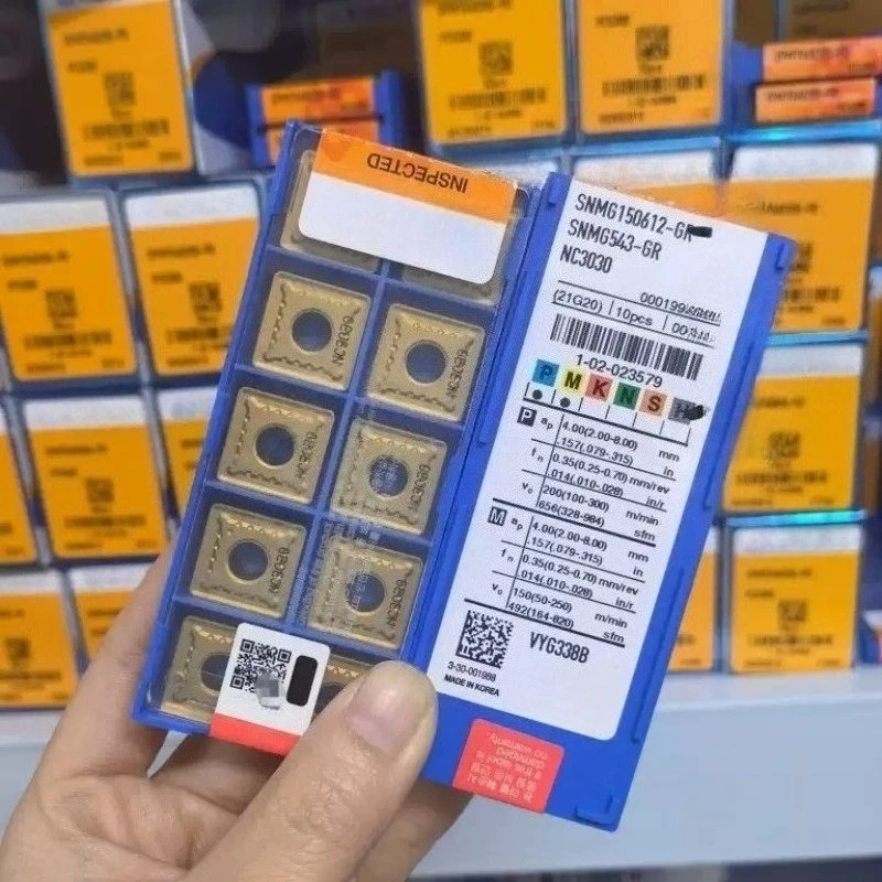 

Оригинальные вставки NC SNMG190612 SNMG190616-GR NC3020 NC3030 NC3120 NC500H SP9425 SNMG 190612 190616 Твердосплавные вставки