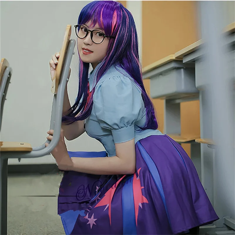 Аниме Twilight Sparkle платье для косплея Единорог принцесса день рождения человеческий