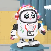 electric animal robot dancing singing music yellow duck panda toy with 3 battery charging cable accessories