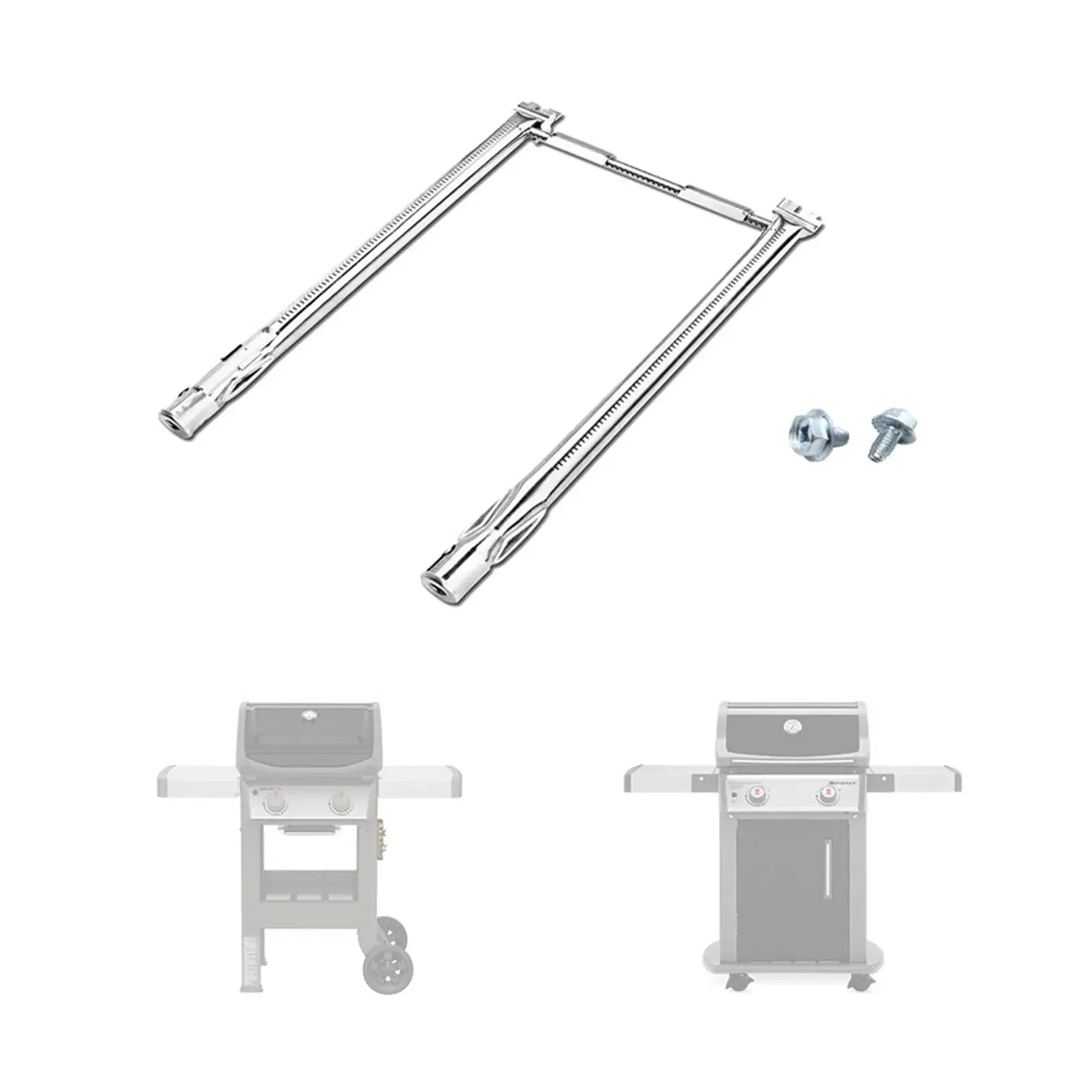 

69785 with up Front Control Tube Pipe 18" Burner Pipe Sturdy Outdoor Gas Grill Gas Grill Burner Burner Tube Replacement