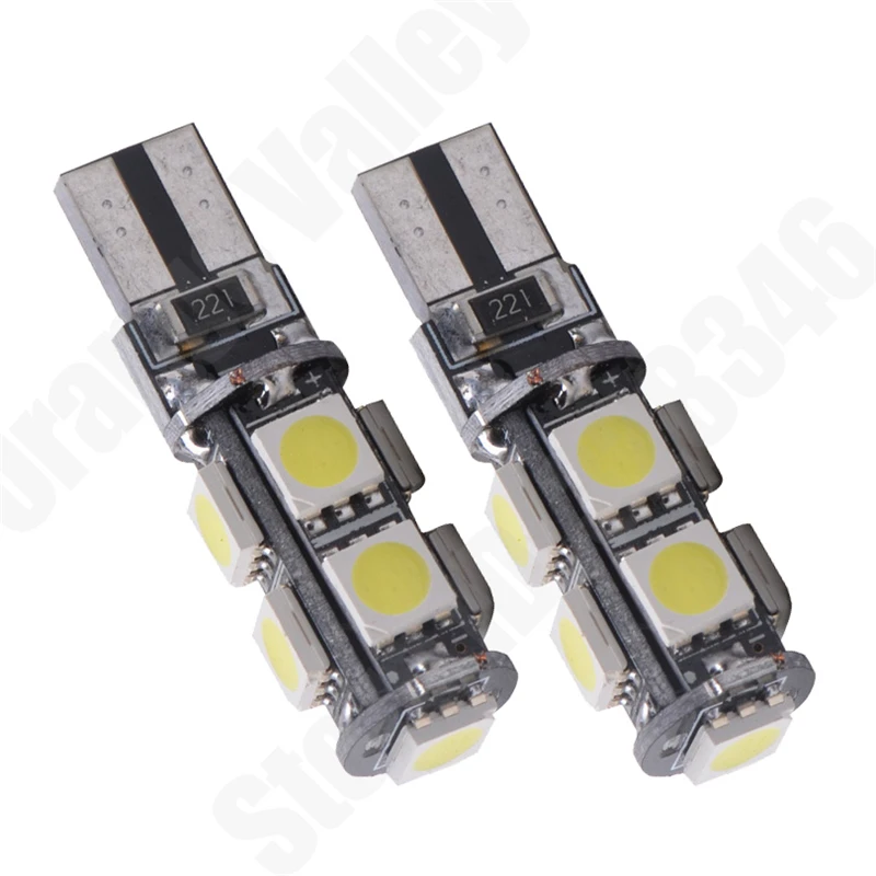 10 шт. автомобильные светодиодсветодиодный лампы T10 9SMD 5050 194 168 W5W 9 дюймов |