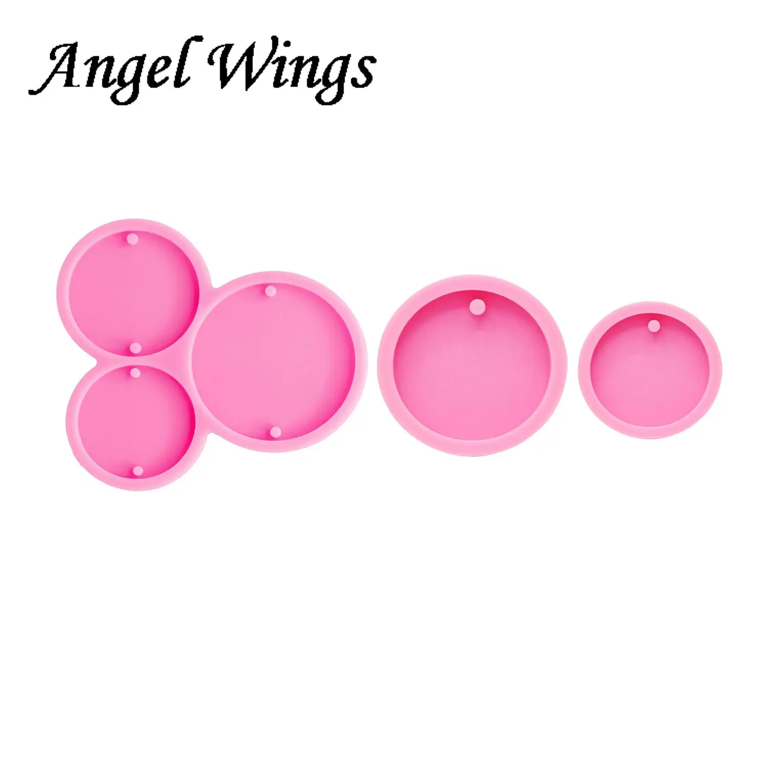 

Super Glossy Circle Keychain Mold, Round Silicone Epoxy Resin Mould Handmade Charms DIY Jewelry Making DY0079