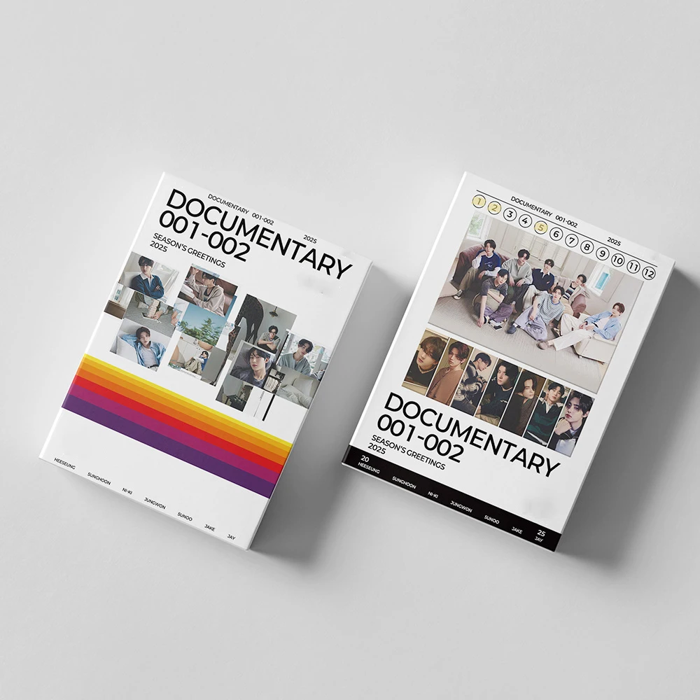 55 шт./компл. KPOP Idols JUNGWON HEESEUNG 2025 EN SEASON'S GREETINGS карты в штучной упаковке