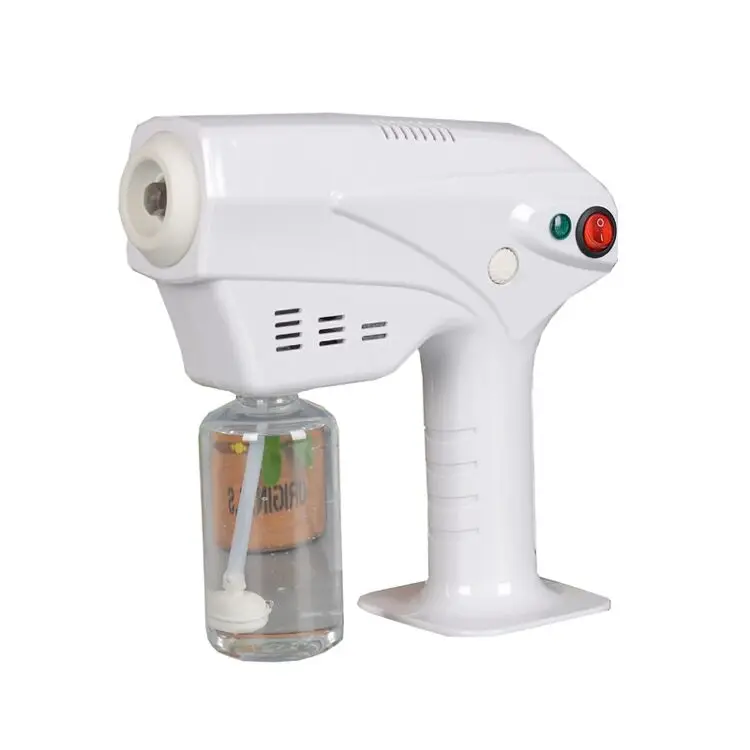 

Handheld Blue Light Mist Spraying Electric Sanitizer Nano Atomizer Sprayer