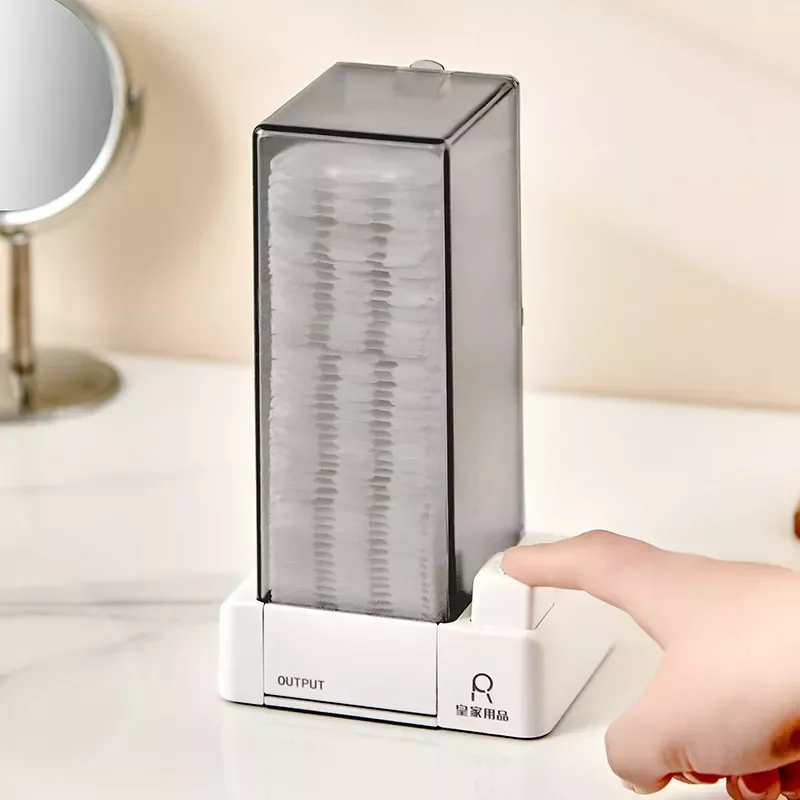 

Storage Box Automatic Makeup Remover Paper Organizer Holder Dustproof Case Organization Tools Cosmetic Cotton Pad
