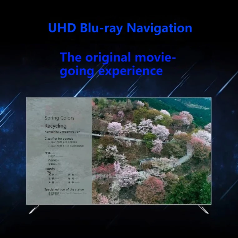 Медиаплеер Doopoo UHP-3001 Dolby Vision панорамный звук Blu-ray 8K проигрыватель жестких дисков