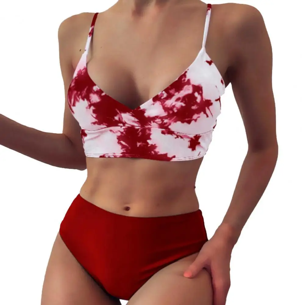 

Female set Charming Beach Bathing Suit Wireless Stretchy Separate Swimsuit Push Up Bra High Cut Briefs bikinis 2022 woman