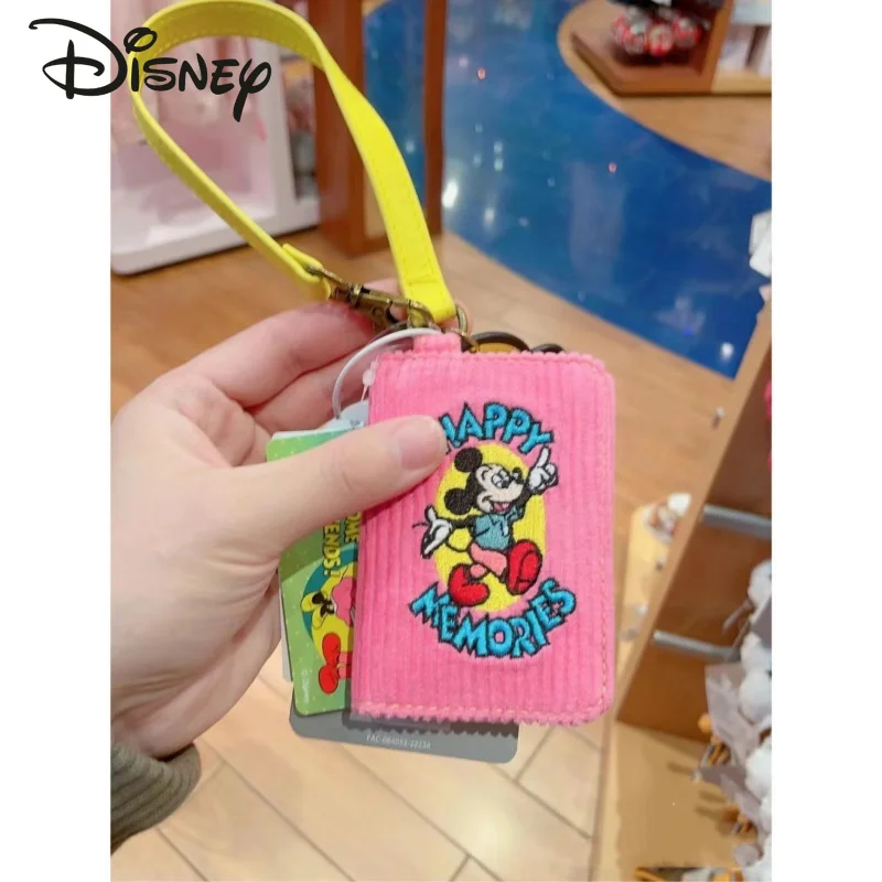 Disney's New Cartoon Card Bag Fashionable and High Quality Multi Slot Card Bag Popular Retro Lantern Core Bank Card Storage Bag