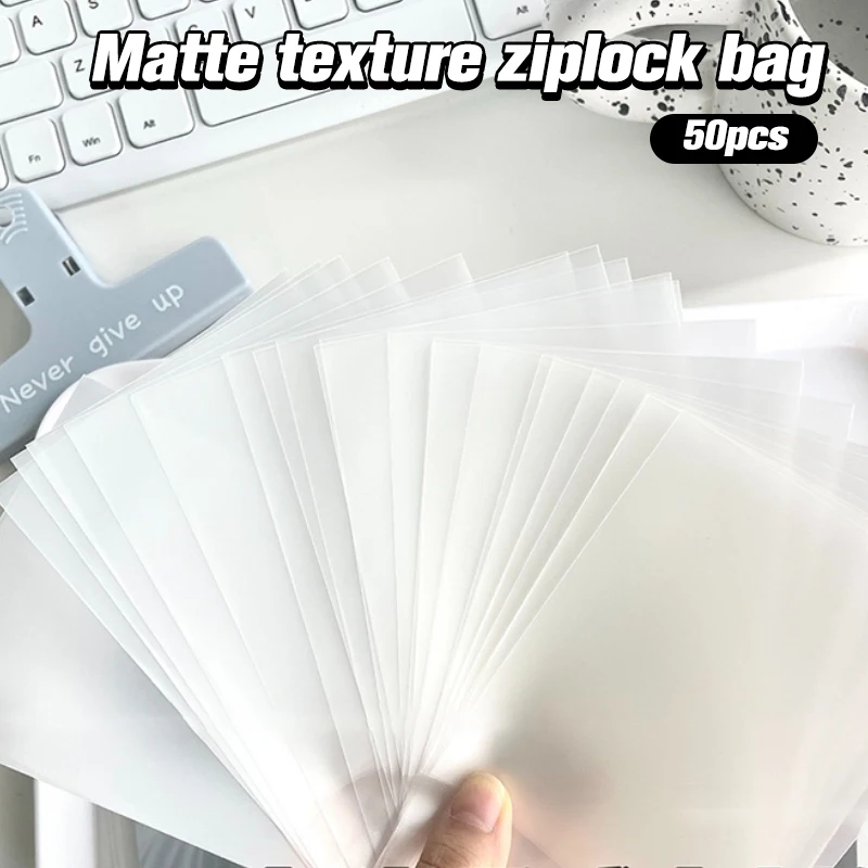 Матовая прозрачная сумка для хранения карт 50 шт.