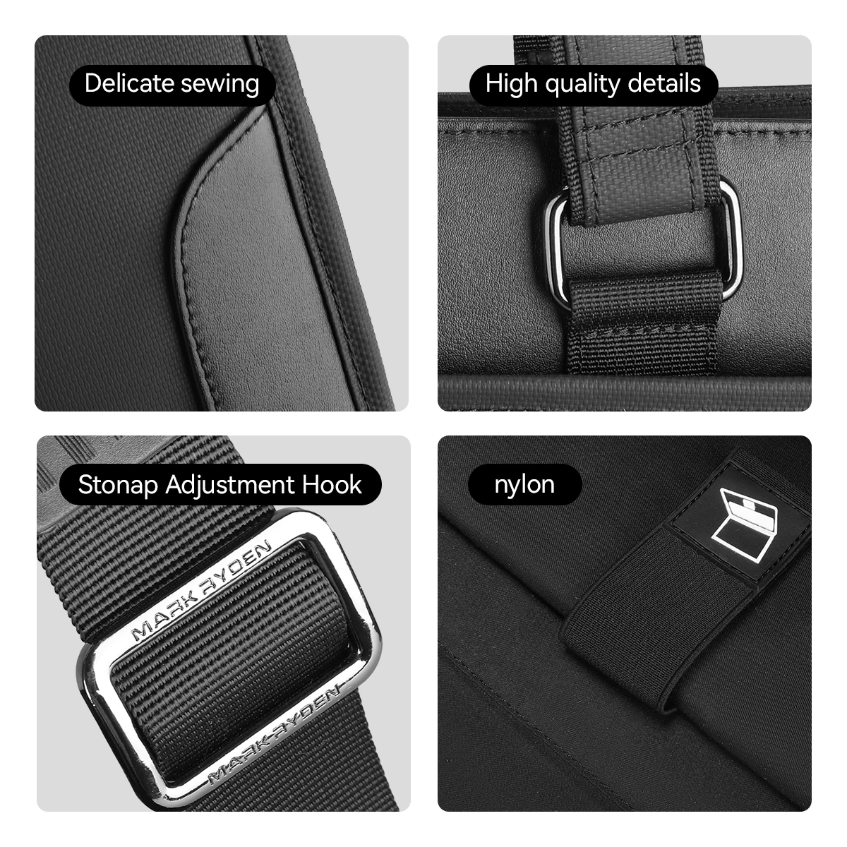 Мужская офисная сумка Mark Ryden деловая через плечо кожаный портфель