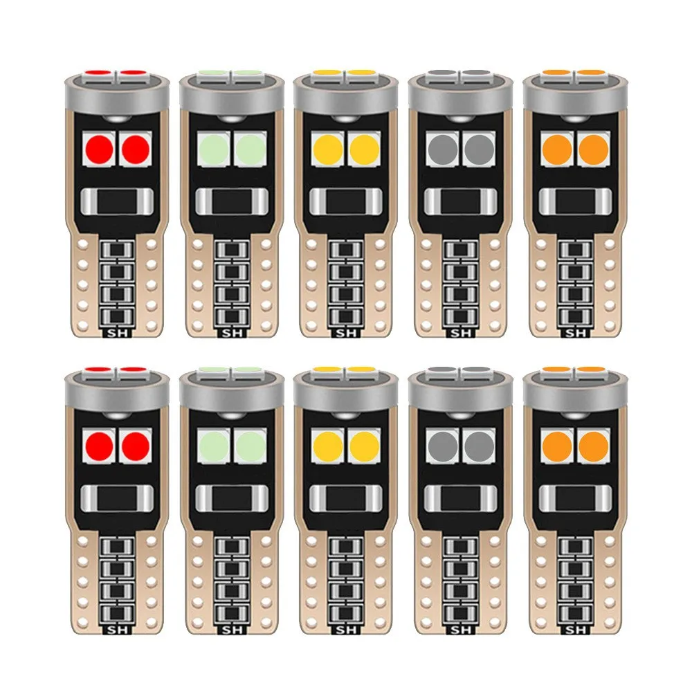 Автомобиль с высокой яркостью Φ ширина индикатора W5W номерной знак чтение T10-3030-6SMD