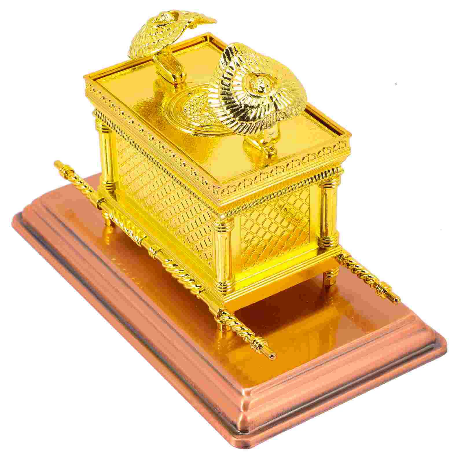 

Ark Israel Alloy Ornament Gold Statue Accessories Decor Craft Church Miniture Decoration