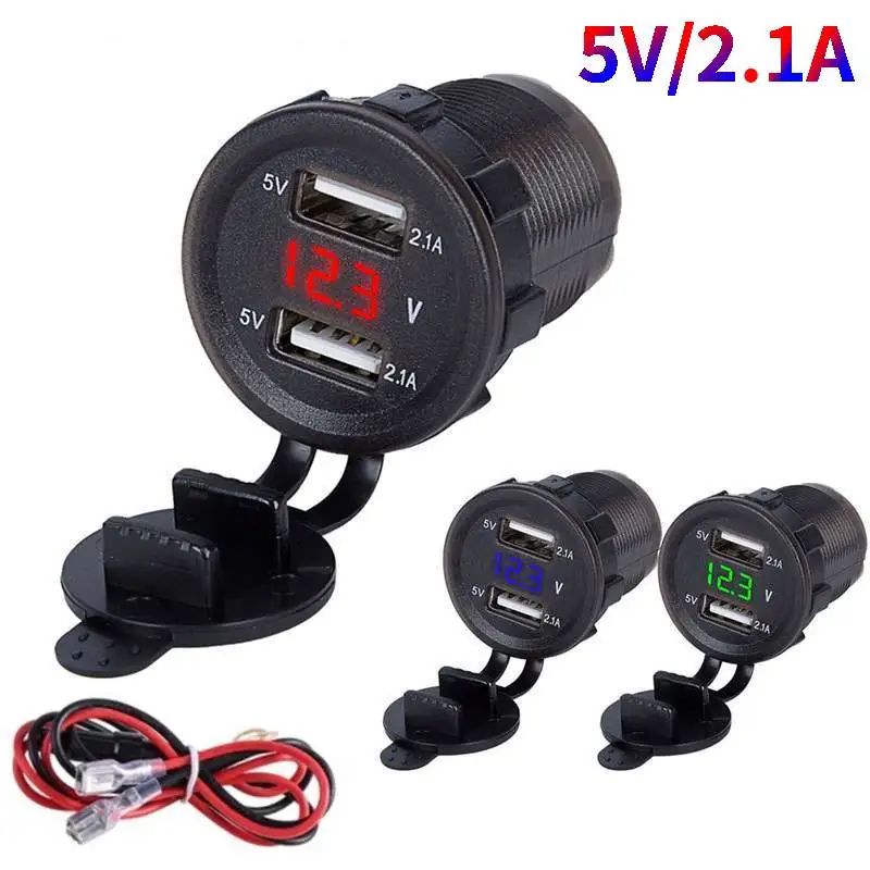 

USB-адаптер для автомобильного прикуривателя, 12-24 В