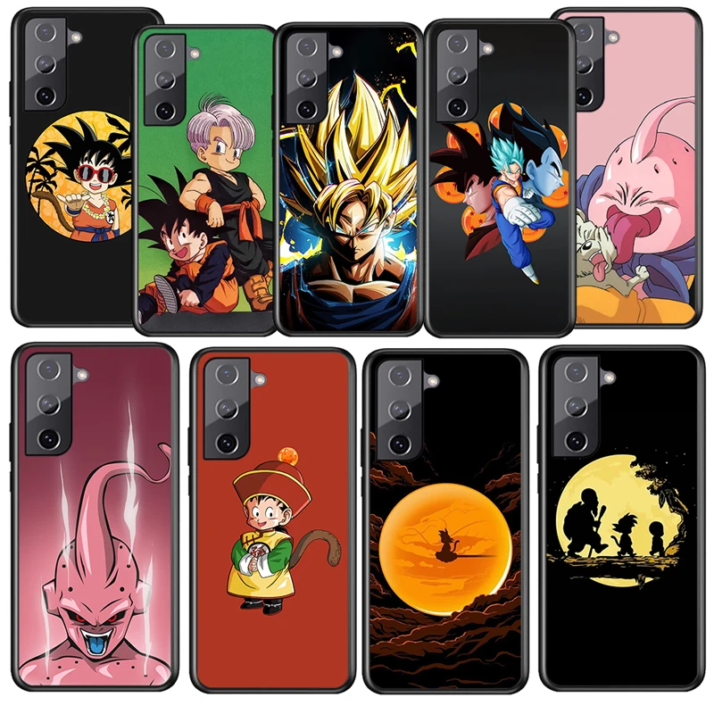 

Dragon Ball Son Goku Boy For Samsung Galaxy S22 S21 S20 Ultra Plus Pro S10 S9 S8 S7 4G 5G Soft Black Phone Case Funda Coque Capa