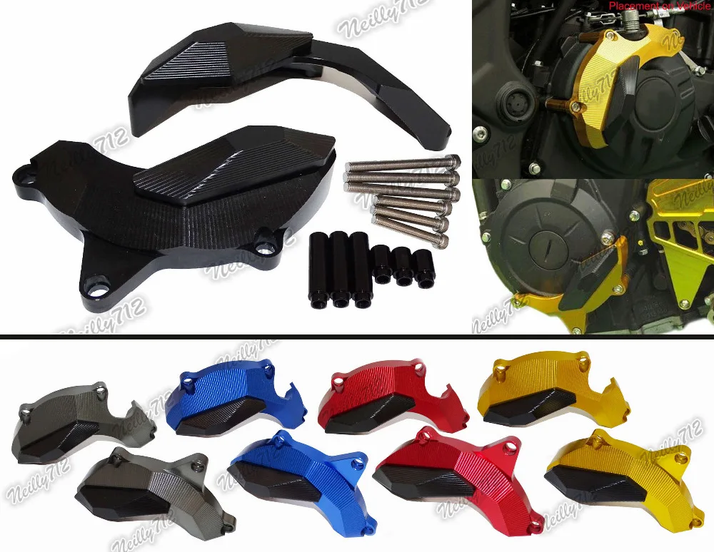 CNC Aluminium  Right & Left Engine Protective Protect Cover For Yamaha YZF R3 R25 2013 2014 2015 2016