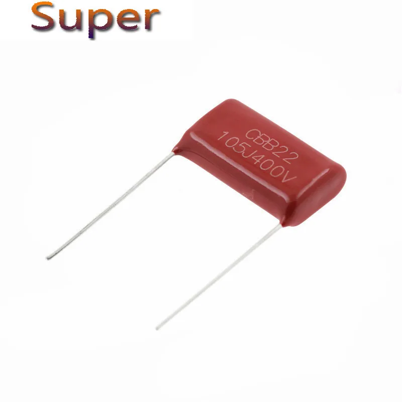 

10 шт. 400V105 1 мкФ шаг 20 мм 400 в 105 1000NF CBB полипропиленовый пленочный конденсатор