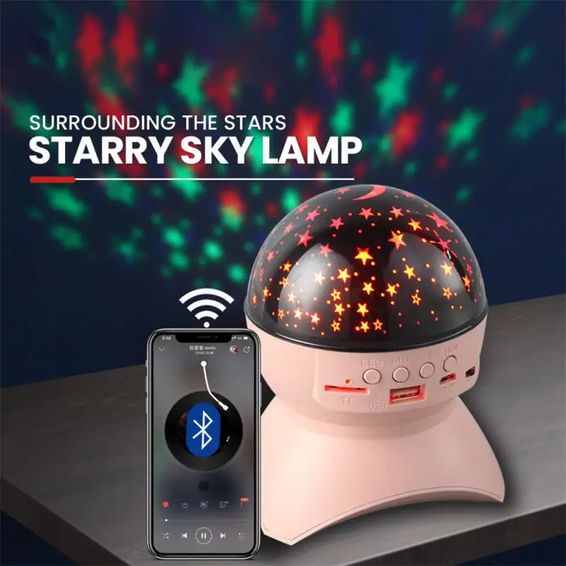 

Star Projector Lamp Bluetooth-compatible Music Starry Sky Projection Light USB Charging Children Bedroom LED Night Light