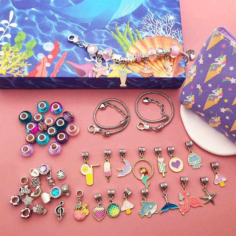 

Marine Life Theme Bracelet Jewelry Mix Christmas Charms Pendant Beads for DIY Necklace Bracelets Earrings Jewelry Making