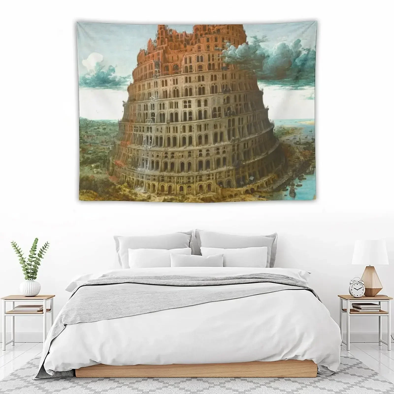 HD. (Маленькая) башня бабела пьестер бругель-старший. Гобелен высокой четкости для