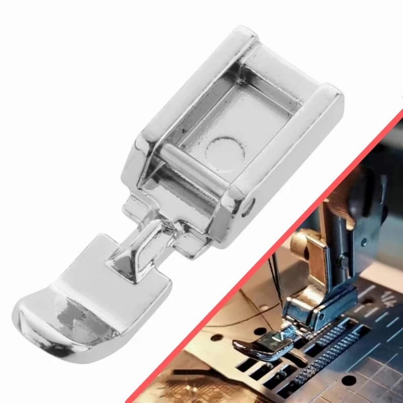 

Zipper Sewing Machine Presser Foot Left Right Narrow Foot Compatible with Low Shank Snap On Singer Brother Sewing Accessories