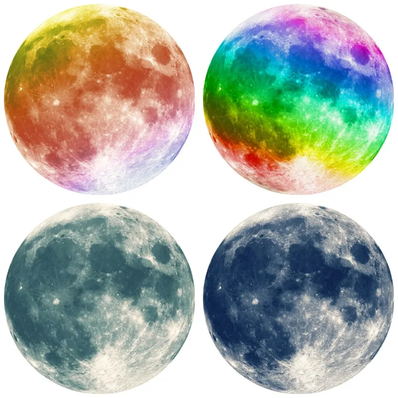 Светящиеся флуоресцентные наклейки в виде планеты 10/20/30 см