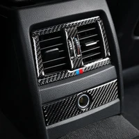 for bmw 3 gt f30 f34 2013 2014 2015 carbon fiber center console air outlet air condition vent cover frame stickers