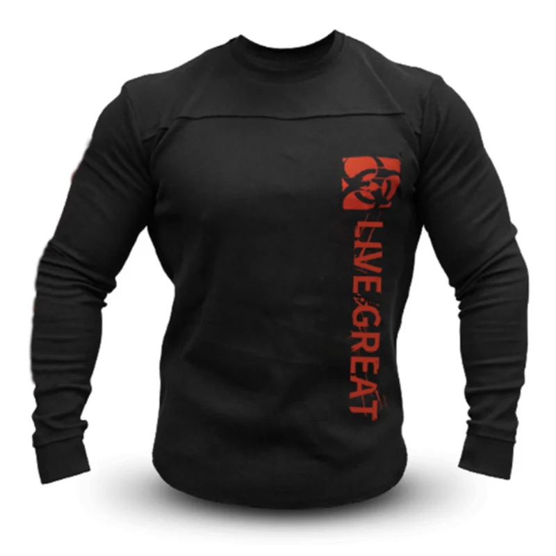 

Spring 2021 Men's long sleeve T shirt Korean fashion brand loose oversized round collar thread solid color sport bottom shirt fo