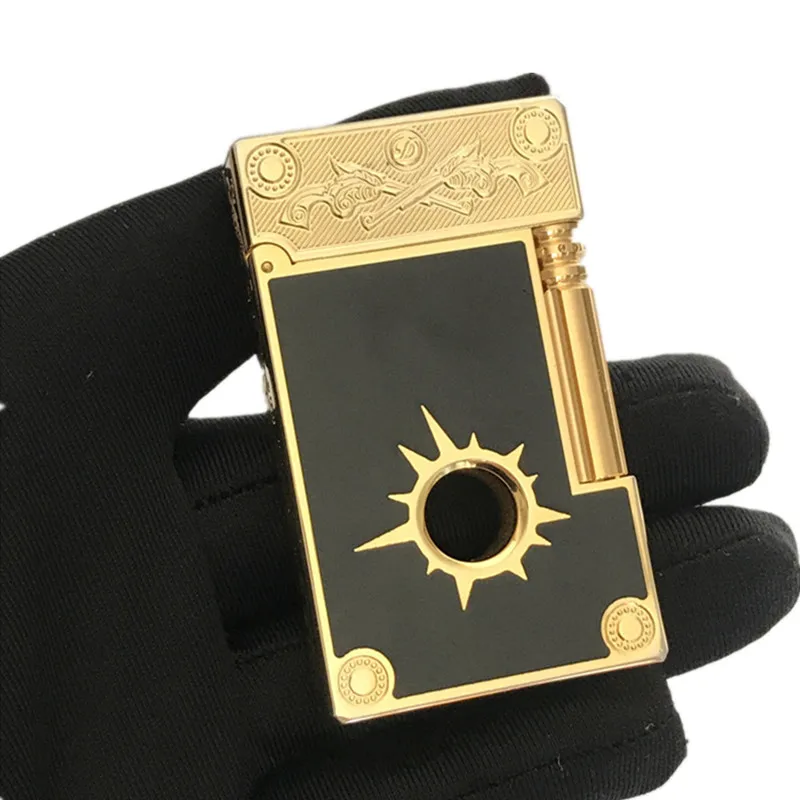 

New cigarette classic Dupont lighter different models good sound pure copper smoking butane gas ST-A162