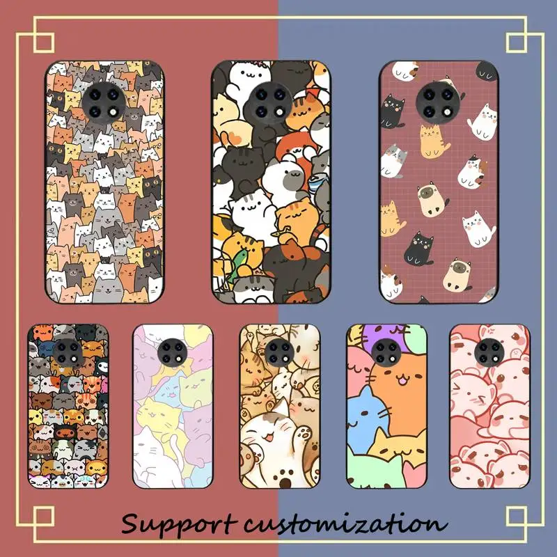 

Cat Cute Kitten Catling Phone Case For Xiaomi Redmi Note 8A 7 5 Note 8pro 8T 9Pro TPU Coque for note 6pro