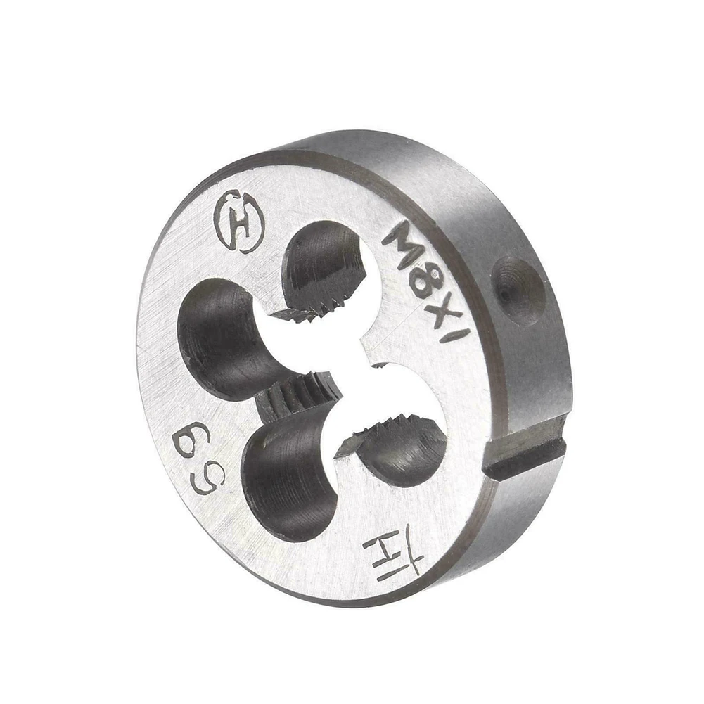 

M8 X 1mm Metric Left Hand Tap And Die Set Machine Thread Tap With Round Die Metric Screw Thread Tap Drill Machine Plug Tap Die
