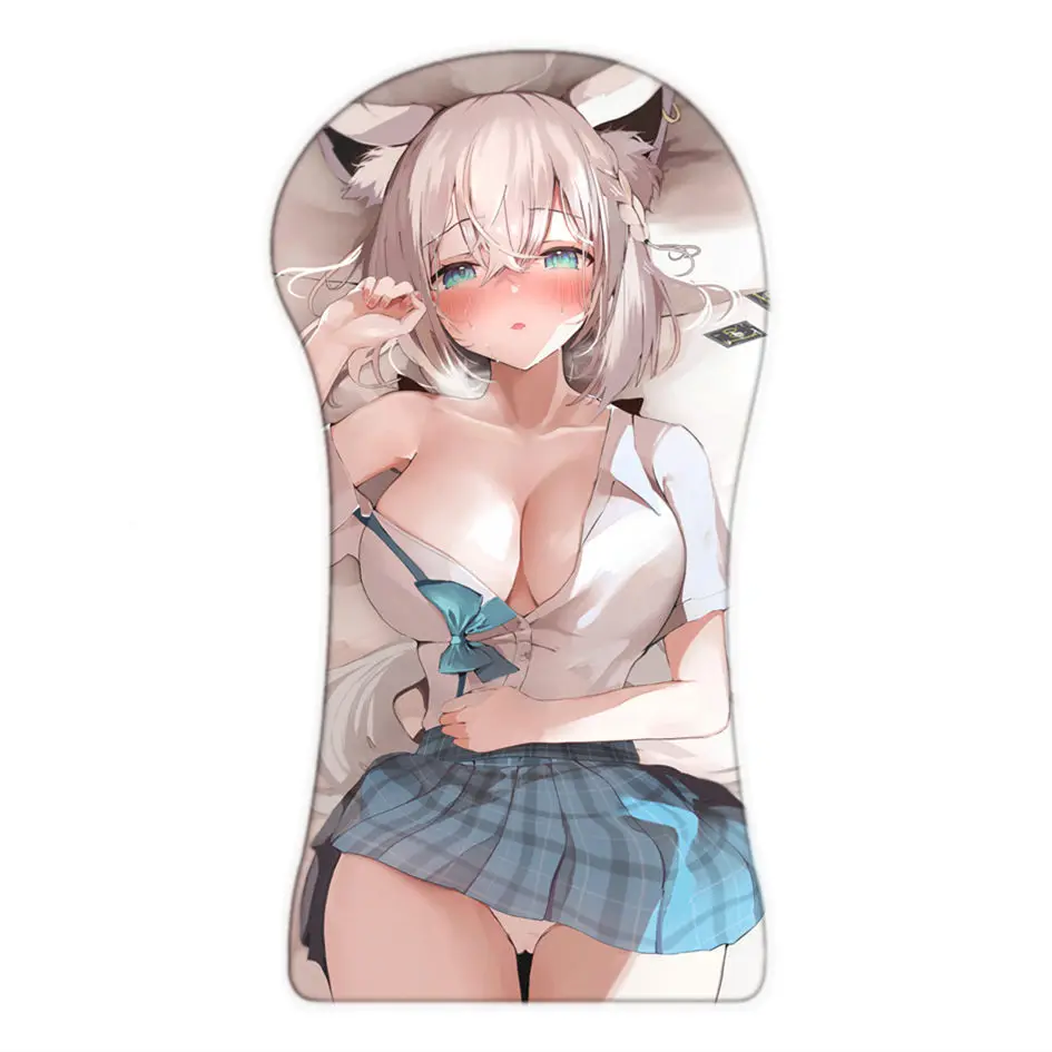 

Новинка 2022, креативный объемный большой коврик для мыши Fubuki Hololive для всего тела, игровой коврик для мыши с Аниме Sexy Oppai, коврик для мыши с подл...