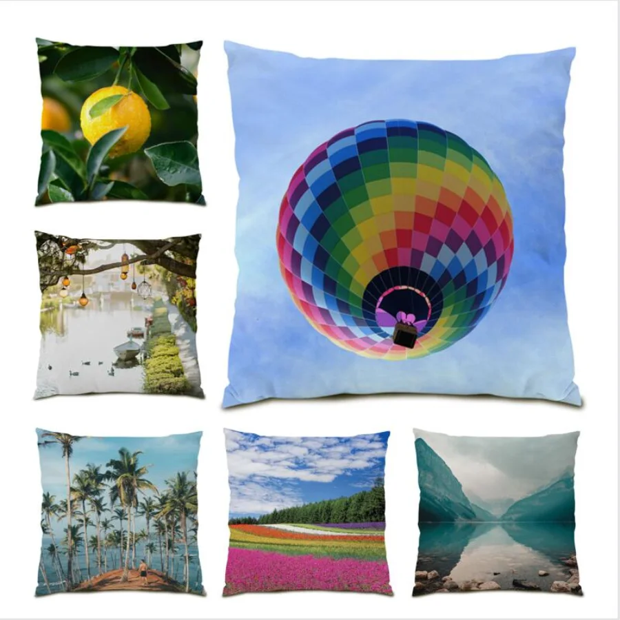 

Натуральное искусственное украшение для гостиной, 45x45 цветов, декоративная подушка, бархатная фотография E0850