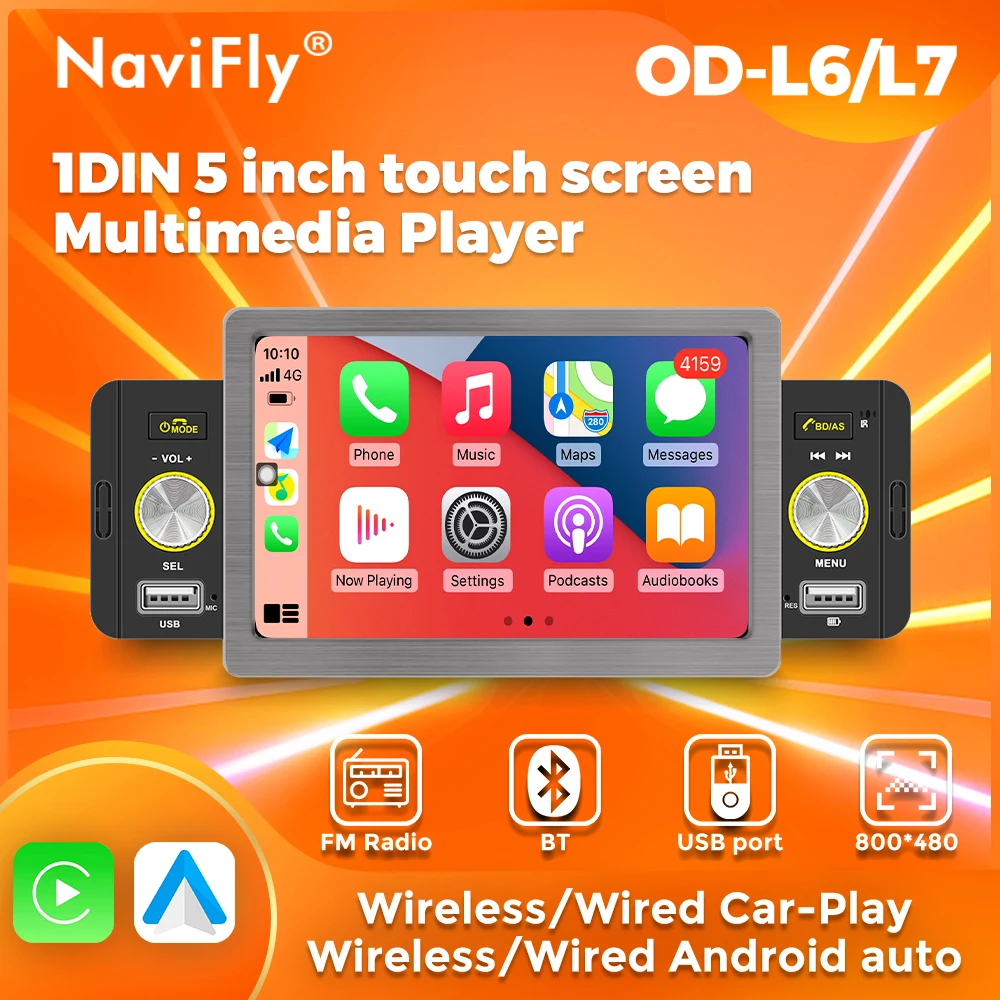 Универсальный автомобильный мультимедийный плеер с 1-5-дюймовым сенсорным