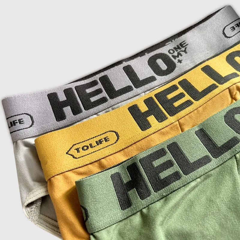 Briefs Men's Panties Sexy Underwear For Men 2023 Milk Silk Underpants Comfortable Breathable Men Solid Shorts Large Size L-5XL