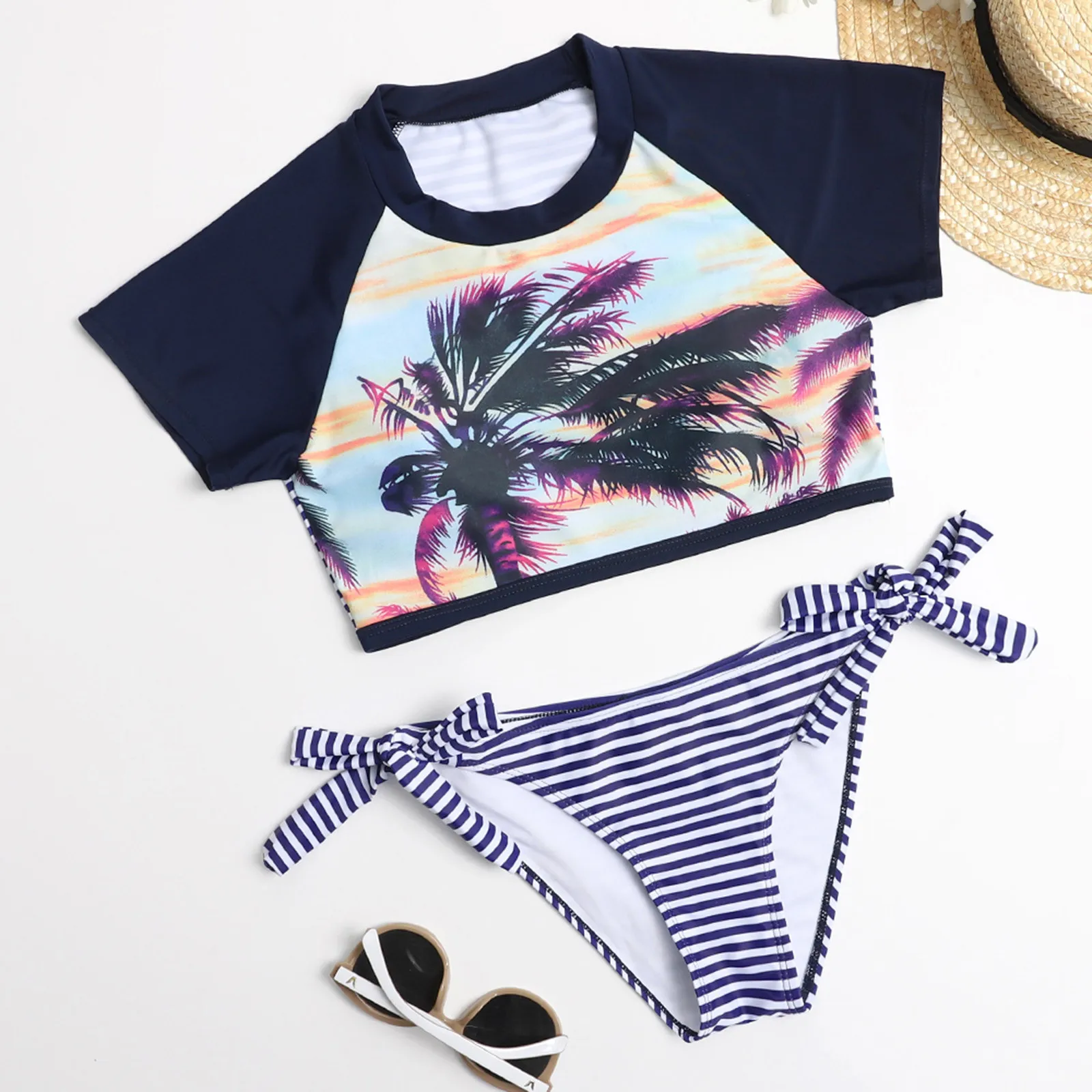 

Printed Sexy Swimsuit Bikini Beautiful And Women Long Torso Swimsuits for Women Womens Guard Swimwear with Shorts