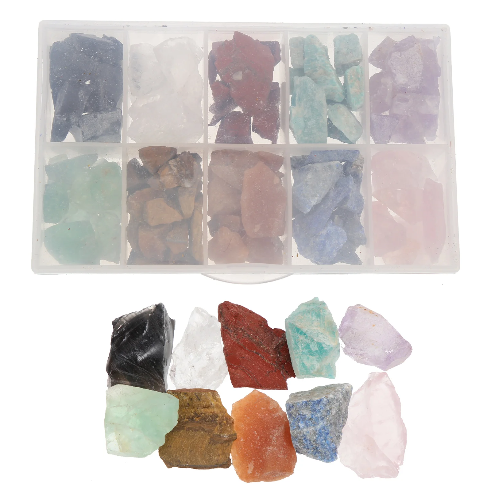 

50pcs Irregular Stone Decors Mineral Stone Adorns Household Stone Ornaments