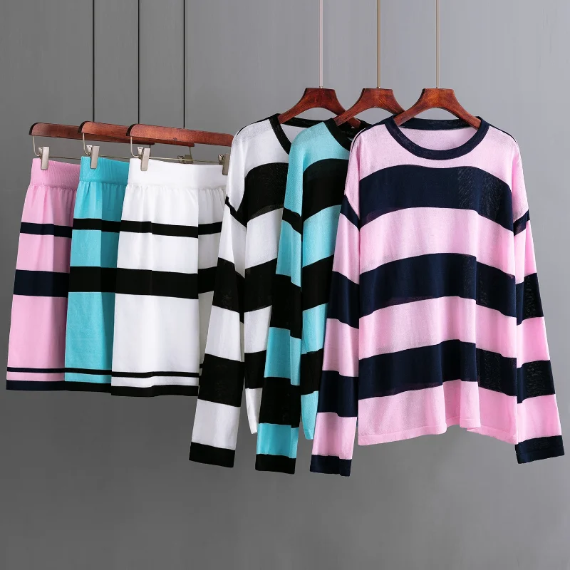 

Новый повседневный комплект из 2 предметов YEMOGGY 2023, Повседневная Свободная трикотажная одежда с длинным рукавом и круглым вырезом + шорты для женщин