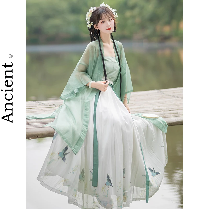 

Song Dynasty Costume Chinese Fengxianqi Hanfu Retro Cosplay Stage Performance Dance Set Various Styles