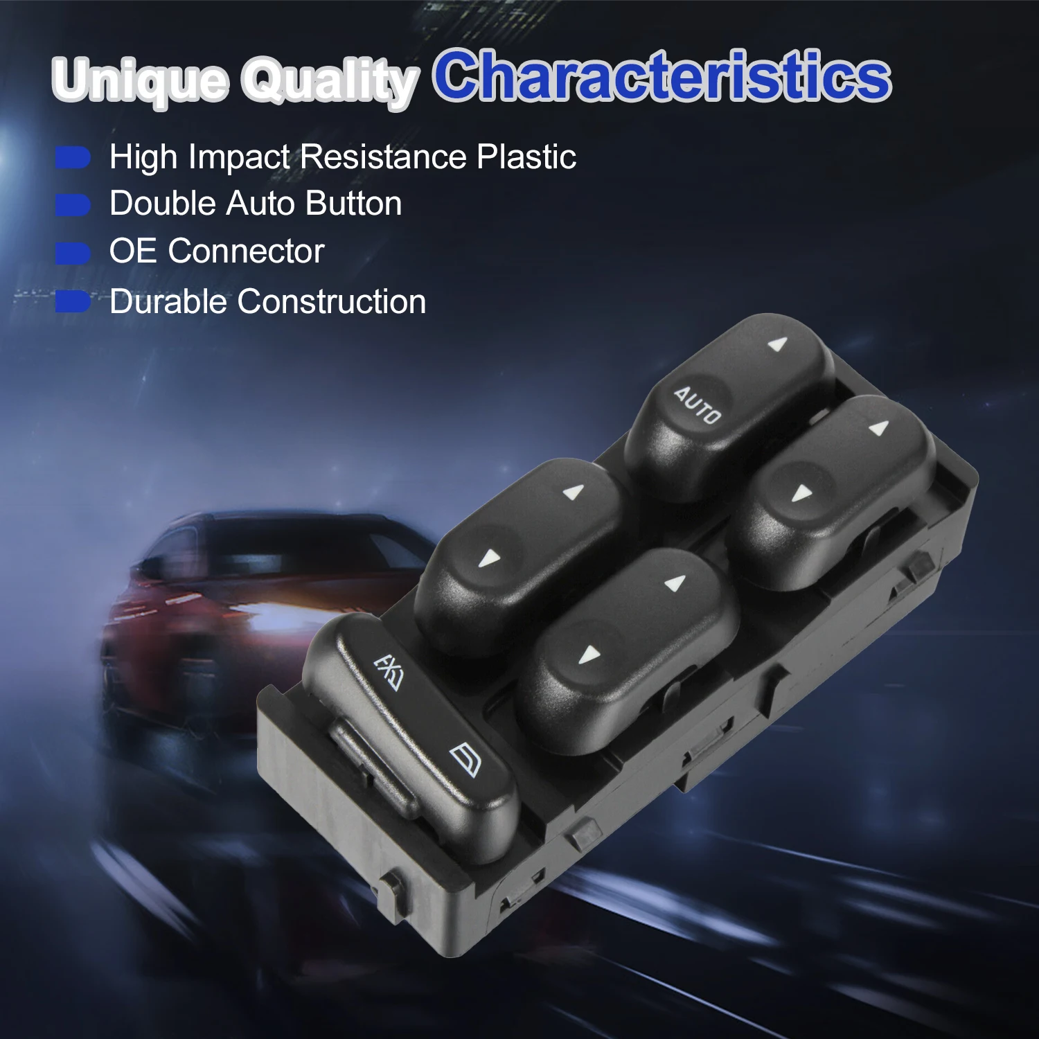 1L2Z14529BA главный электрический выключатель стеклоподъемника со стороны водителя LH