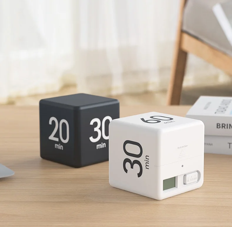 

Mini Time Management Cooking Kitchen Timers Cube Timer Clock Self-disciplined Alarm Countdown Kitchen Reminder Timer