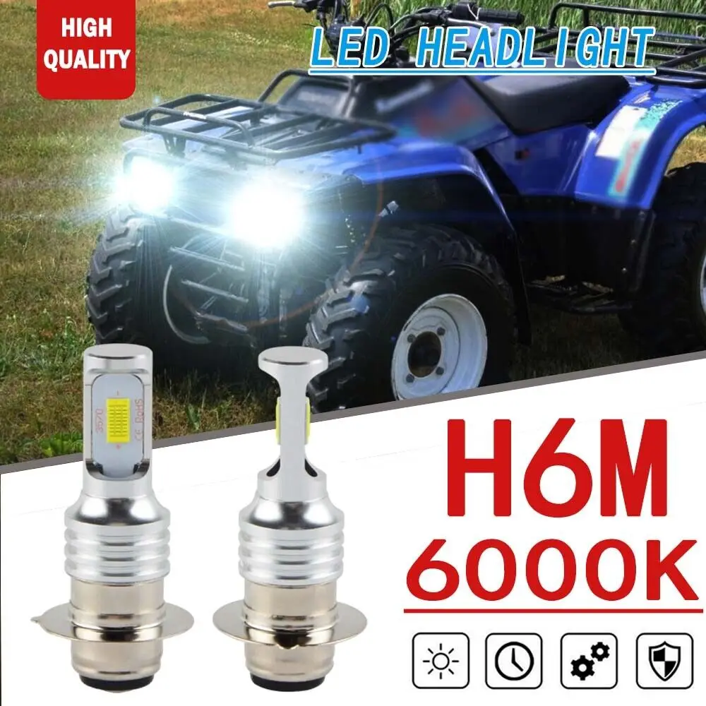 

Ксеноновые белые светодиодные лампы H6M для фар Kawasaki Bayou 220 300 2001-2004, 2 шт.