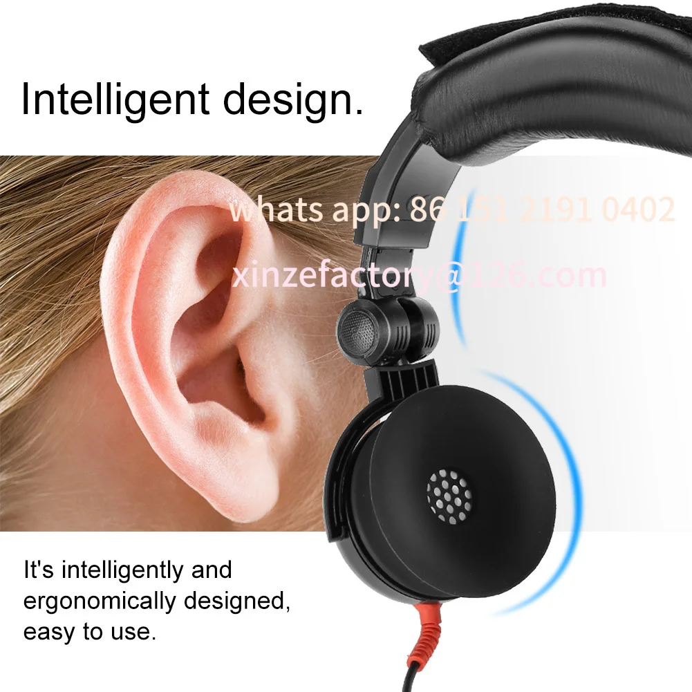 Фото Настраиваемый аудиометрический экранирующий audiometro Dell'udito cuffie a conduzione d'aria per Test Dell'udito strumento №5